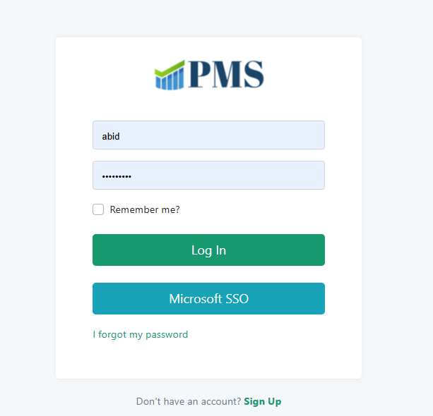 PMS System with Microsoft SSO | License & Password Manager